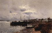 Isaac Levitan Shore oil painting artist